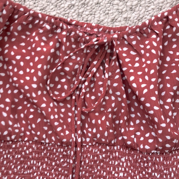 Polka dot mauve dress - Picture 3 of 6